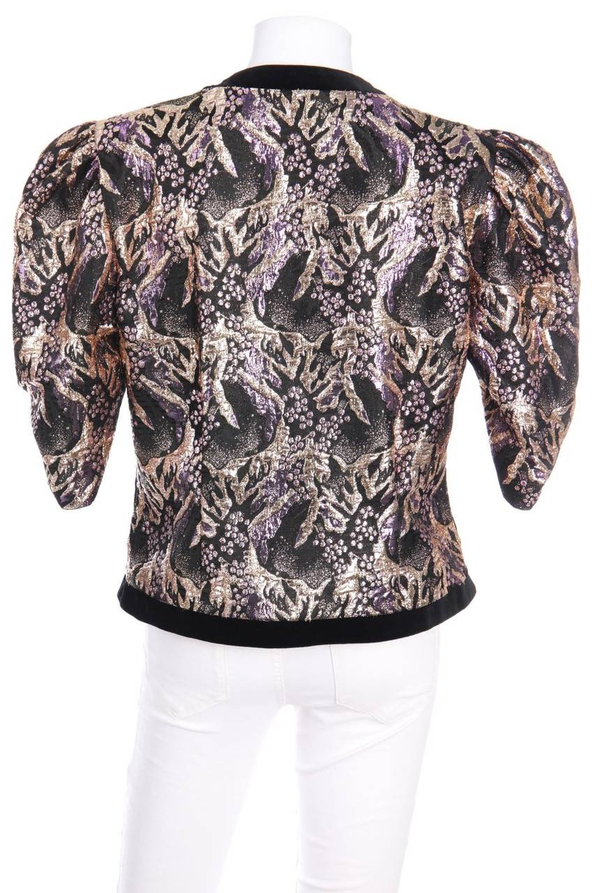 Carou HERMANN LANGE COLLECTION Jacke Mit Metallic-Effekt Mit Schmuck-Knöpfen