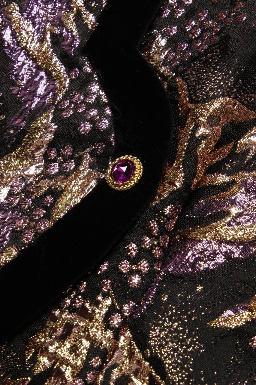 Carou HERMANN LANGE COLLECTION Jacke Mit Metallic-Effekt Mit Schmuck-Knöpfen