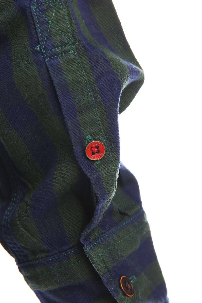 Carou Hilfiger Denim Kariertes Hemd Mit Logo-Stickerei