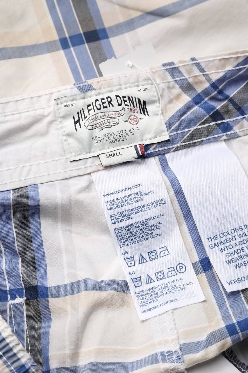 Carou Hilfiger Denim Schwimm-Shorts Mit Karo-Muster