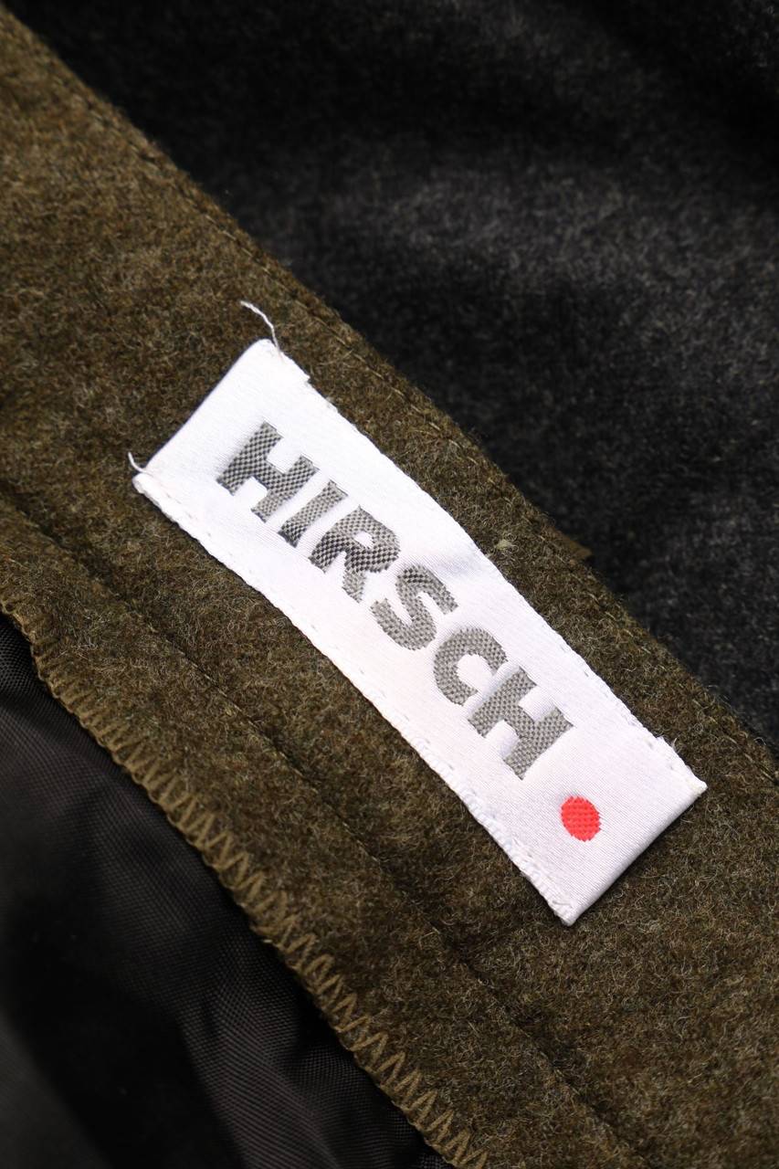 Carou HIRSCH. Trachten-Midirock Aus Schurwolle Mit Gürtel