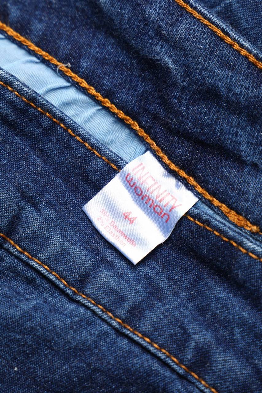 Carou INFINITY WOMAN Vintage-Dark Denim Bootcut-Jeans