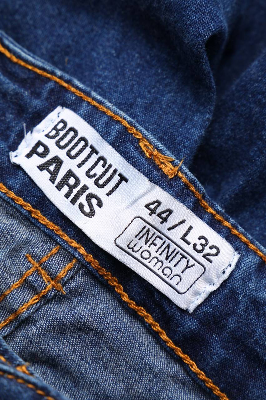 Carou INFINITY WOMAN Vintage-Dark Denim Bootcut-Jeans