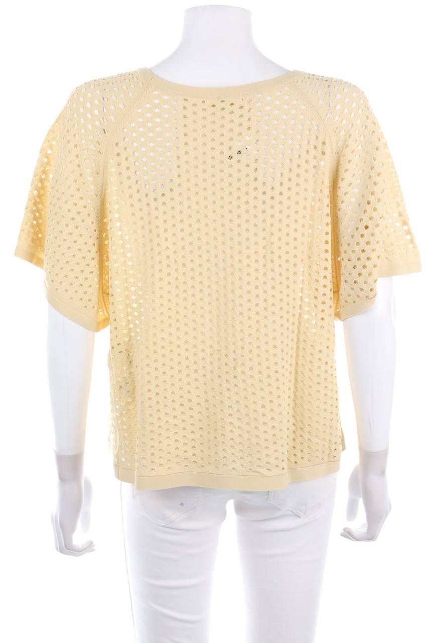 Carou INTROPIA Strick-Pullover Mit Lochstrick-Details