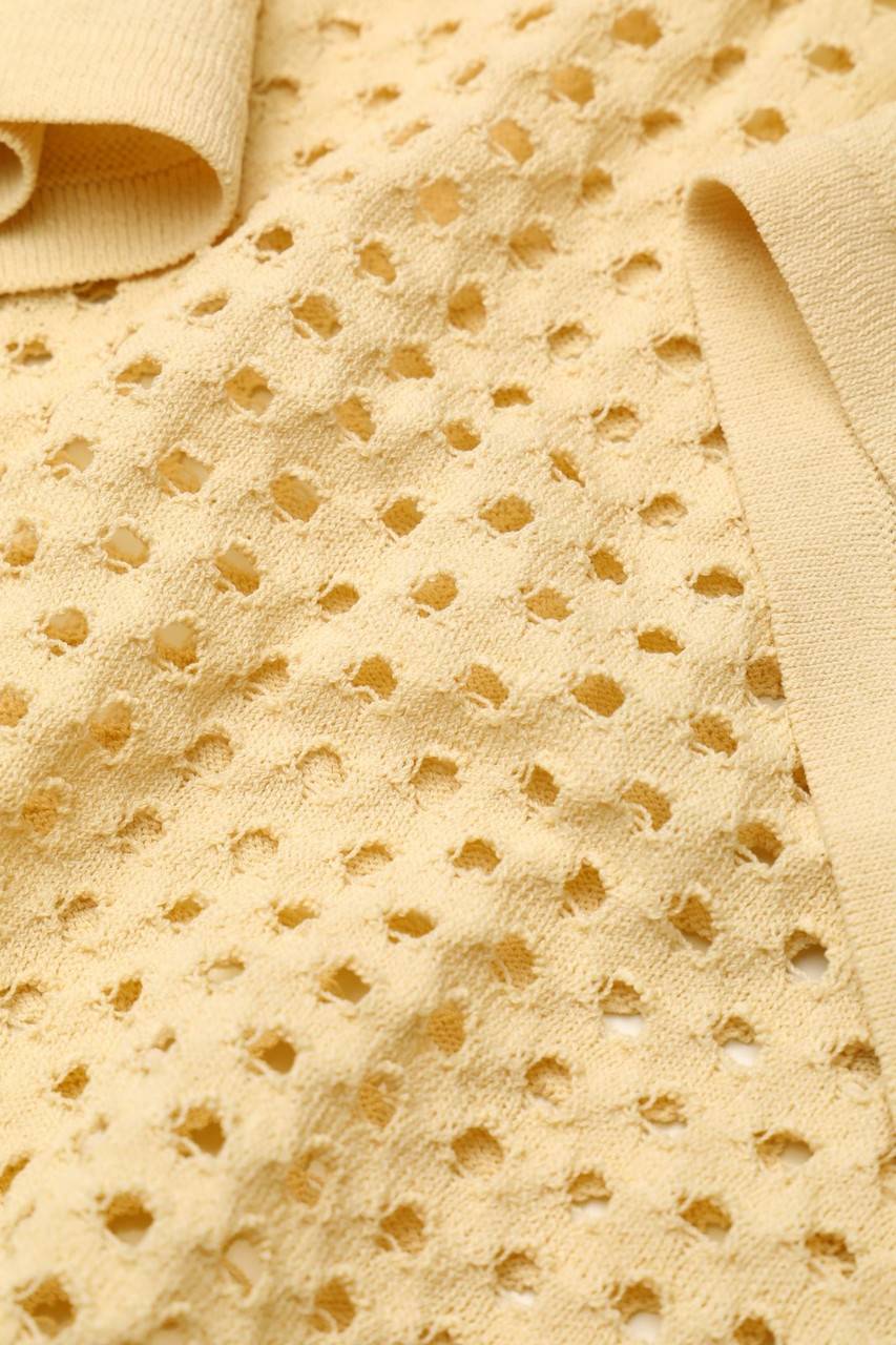 Carou INTROPIA Strick-Pullover Mit Lochstrick-Details