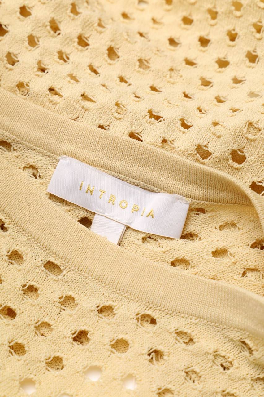 Carou INTROPIA Strick-Pullover Mit Lochstrick-Details