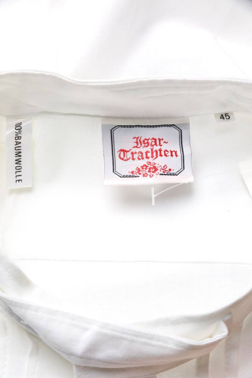 Carou Isar Trachten Trachten-Hemd Aus Baumwolle Mit Biesen