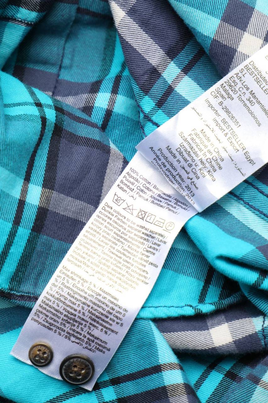 Carou JACK & JONES ORIGINALS Kariertes Button-down-Hemd Aus Baumwolle