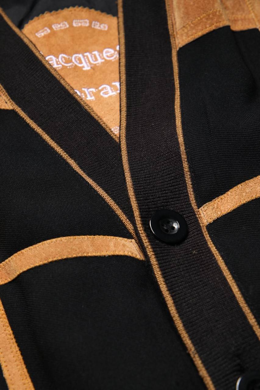 Carou Jacques Lorant Vintage-Bomber-Jacke Mit Leder-Details