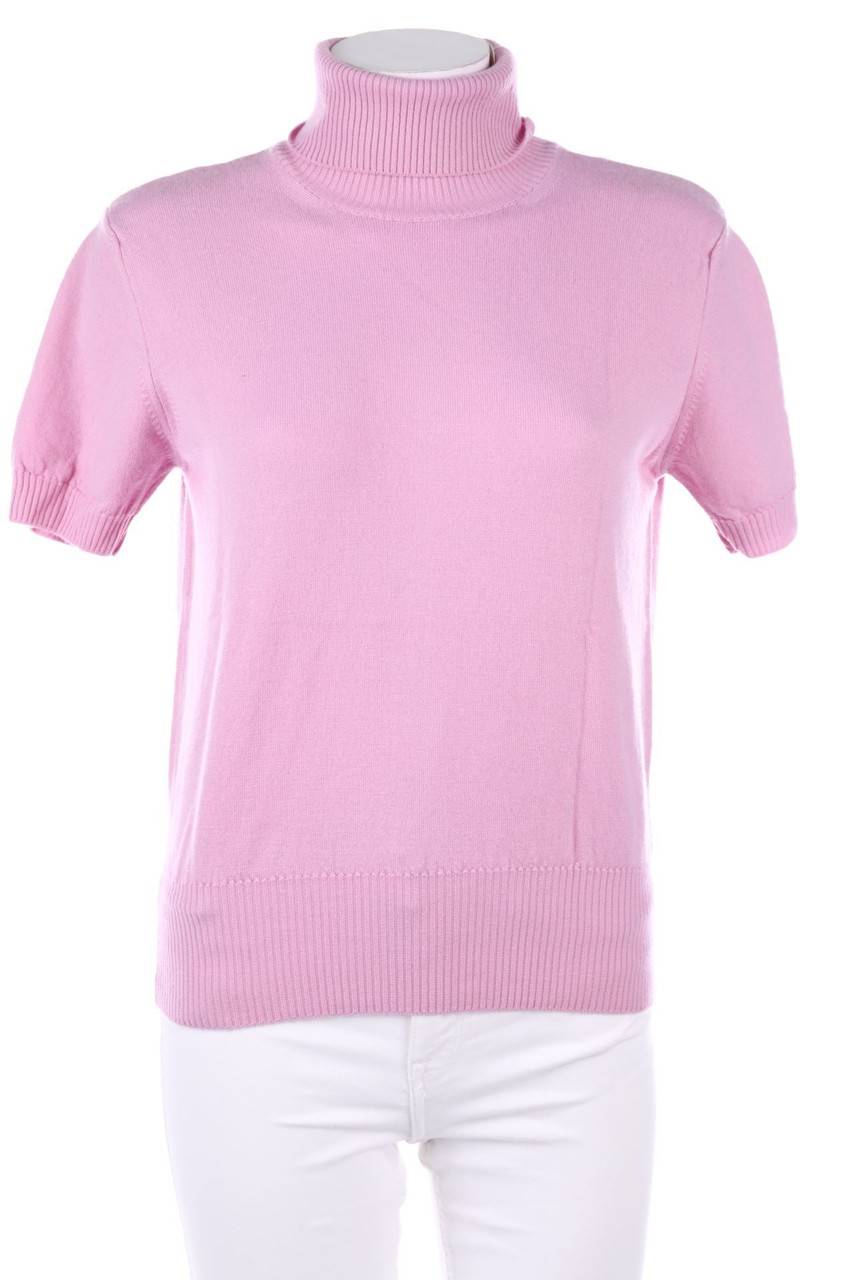 Carou Jake*s Kurzarm-Strick-Pullover aus Schurwolle