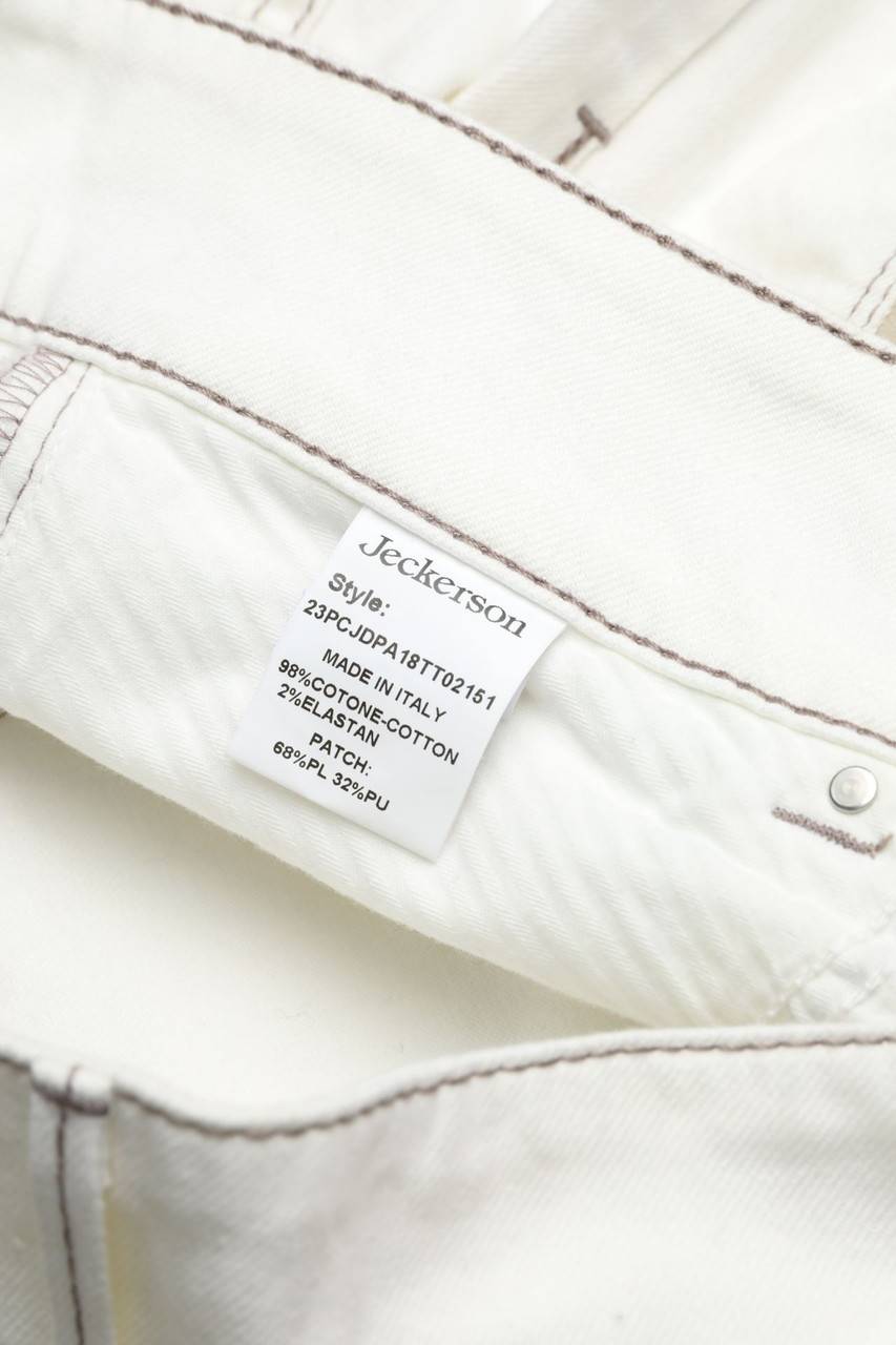 Carou Jeckerson Skinny-Jeans Mit Kunstleder-Details