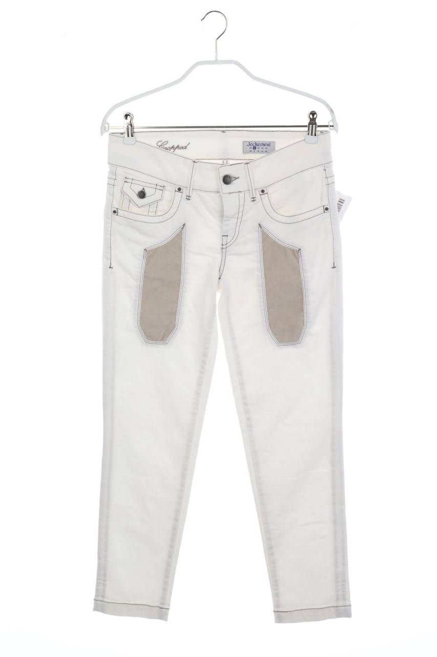 Carou Jeckerson Skinny-Jeans mit Kunstleder-Details