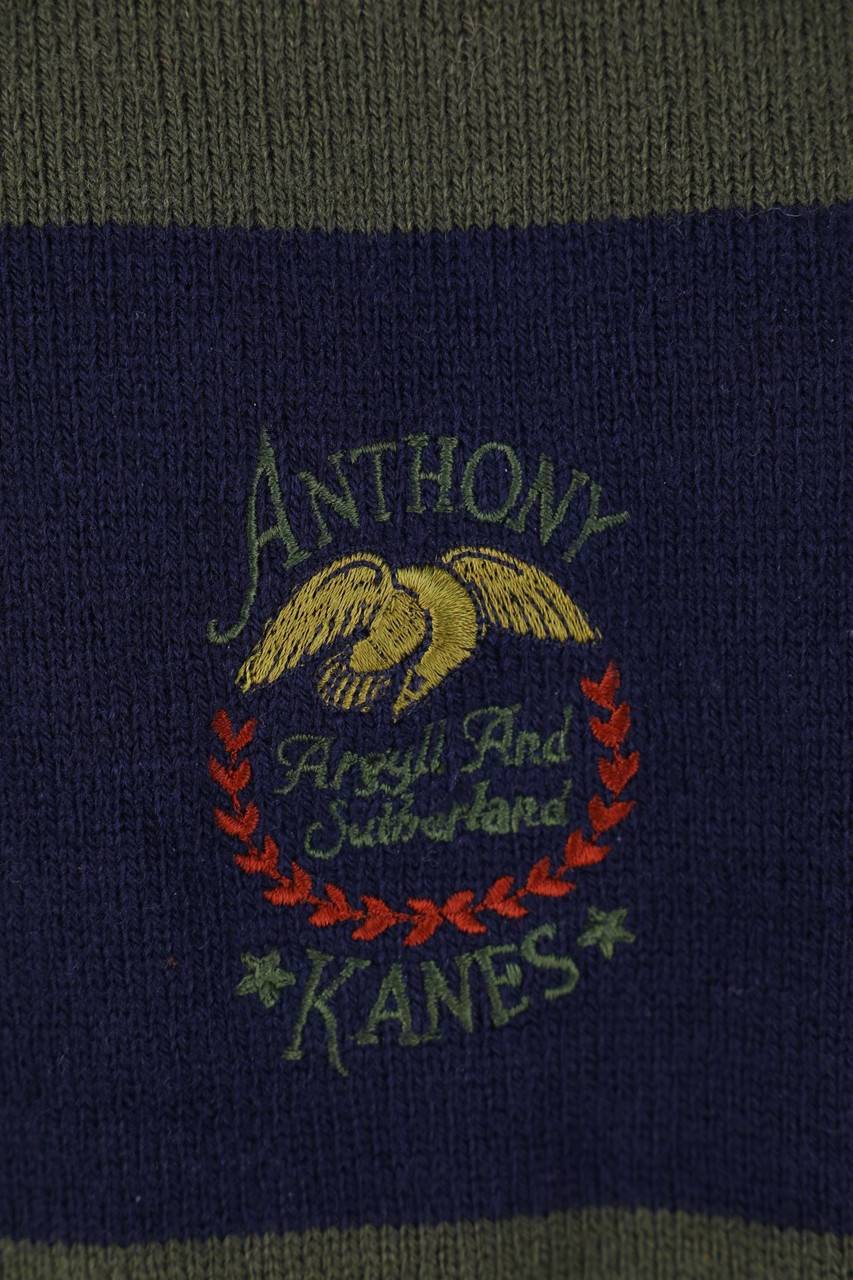 Carou JOCKEY. Streifen-Pullover Mit Stickereien Aus Schurwoll-Mix