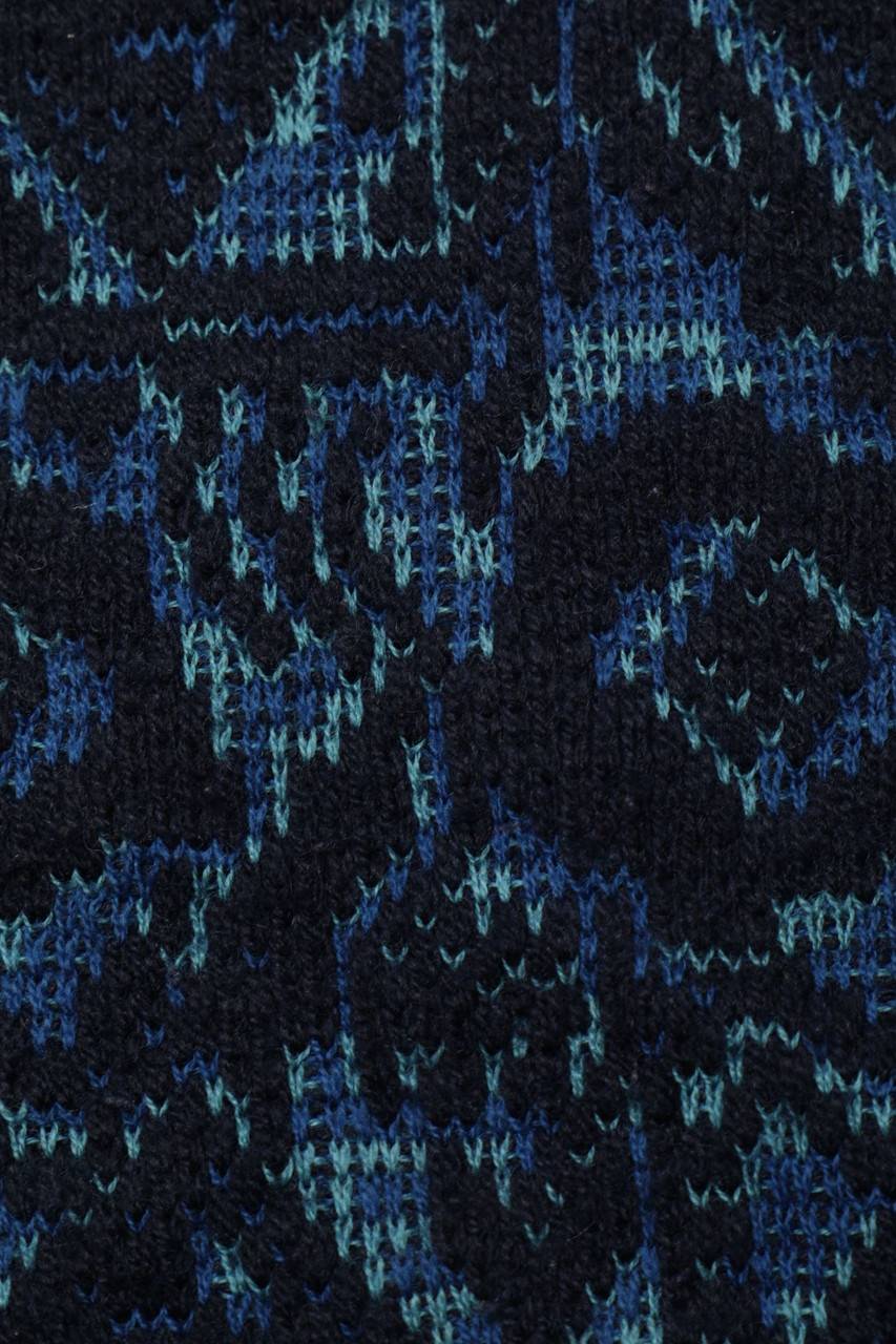 Carou JOCKEY. Vintage-Pullover Mit Muster Aus Woll-Mix