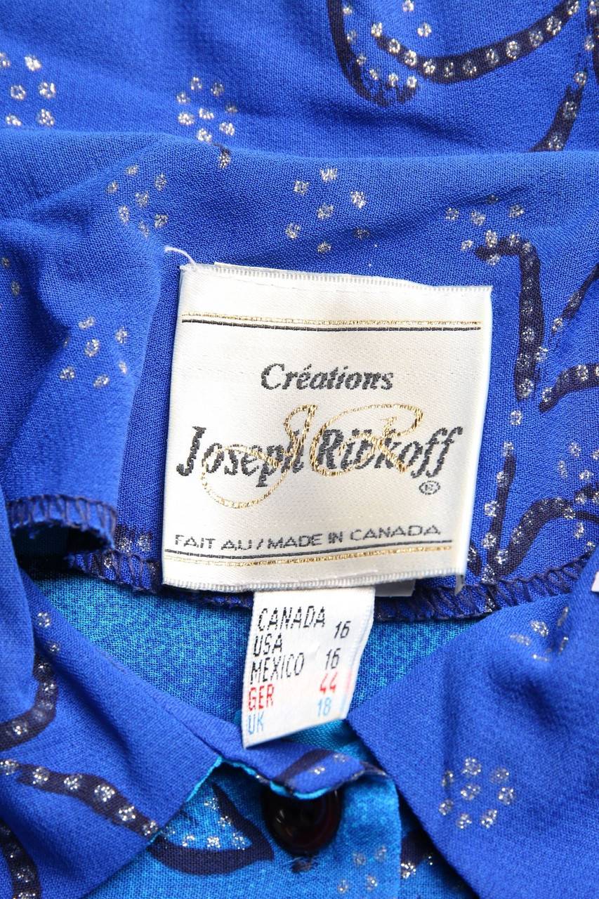 Carou Joseph Ribkoff Vintage-Hemd-Bluse Mit Kurzem Ärmel Mit Print