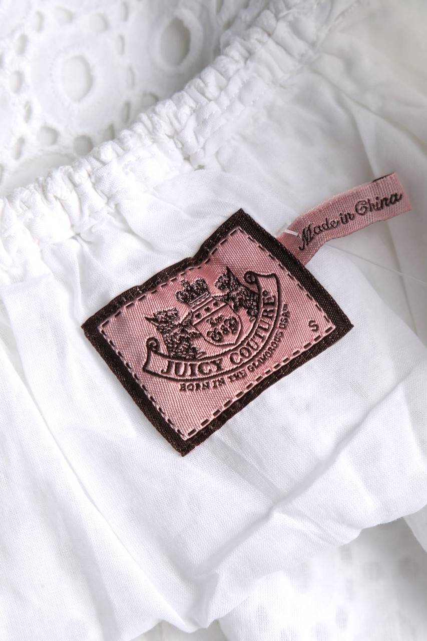 Carou JUICY COUTURE Top Aus Lochspitze Mit Gummizug