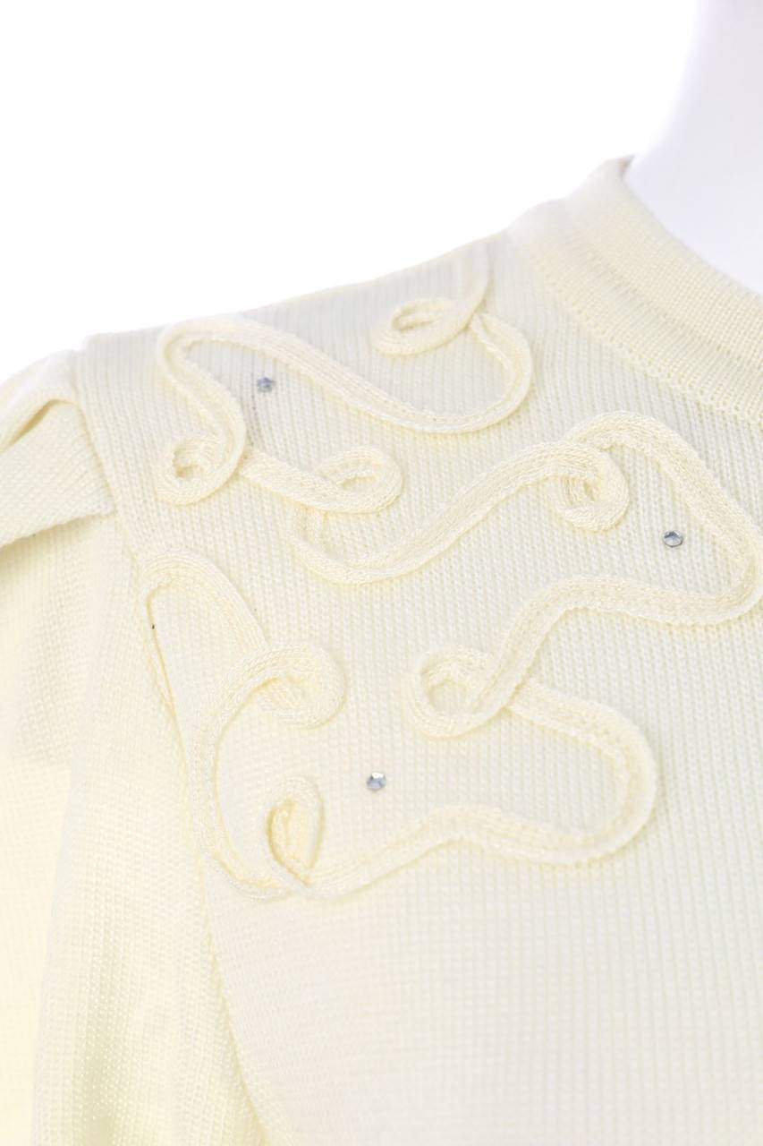 Carou Julietta Vintage-Strick-Pullover Mit Pailletten