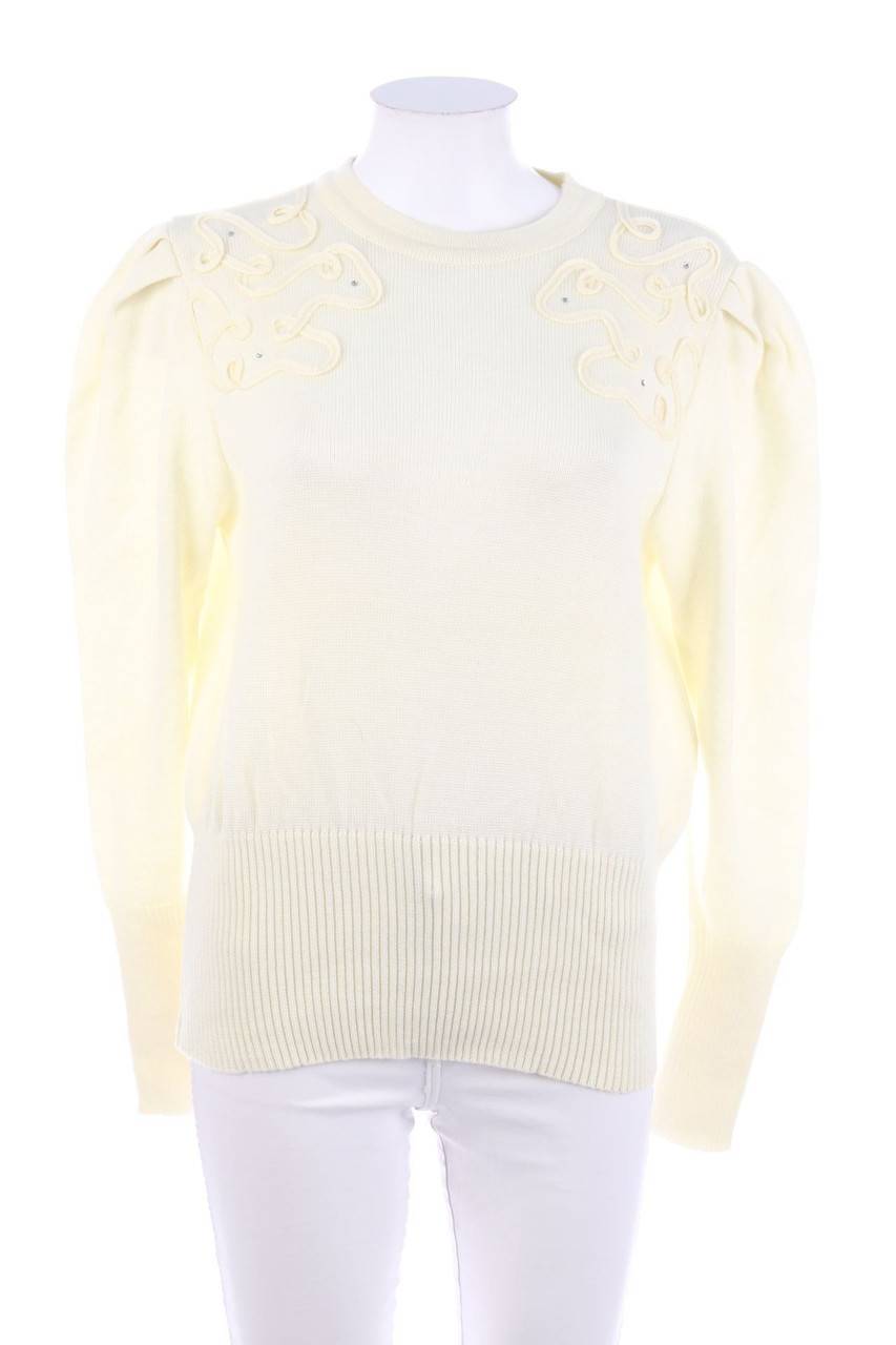 Carou Julietta Vintage-Strick-Pullover mit Pailletten