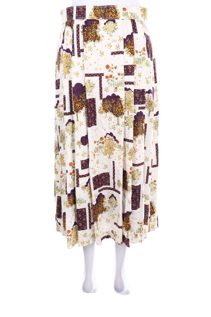 Carou JULIUS LANG Maxi-Trachten-Rock Mit Blumen-Print