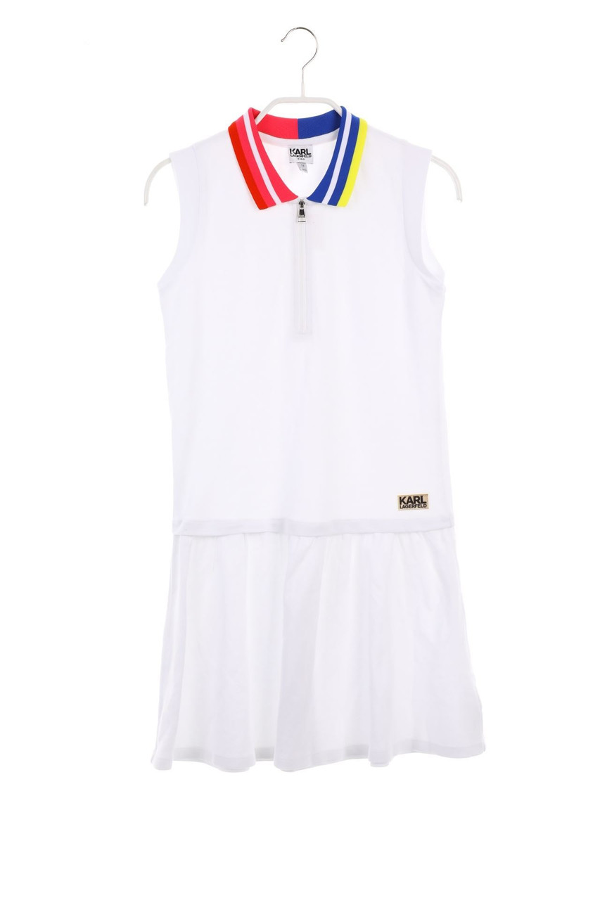 Carou KARL LAGERFELD KIDS Tennis-Kleid mit Logo-Plakette