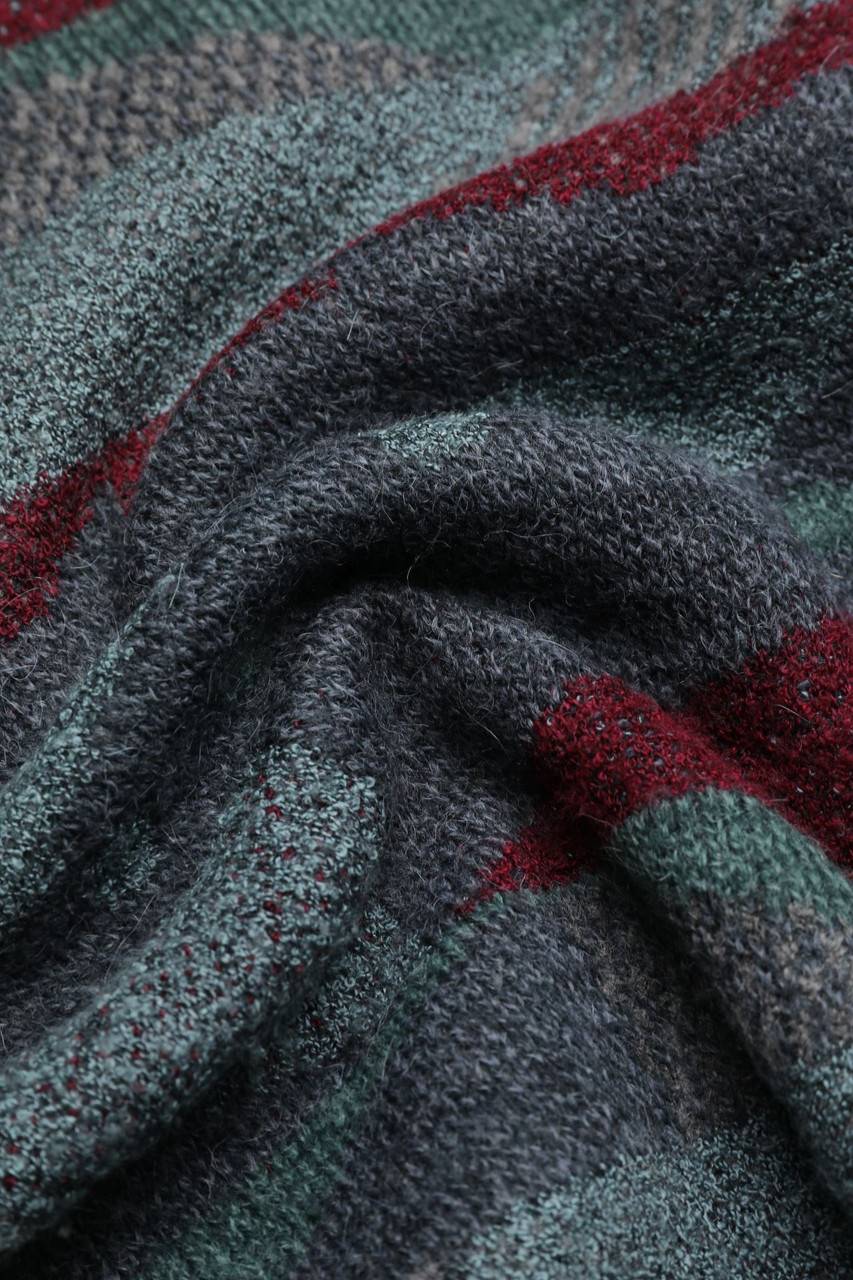 Carou Ken Rover Exclusive Muster-Pullover Aus Woll-Mix Mit Alpaka