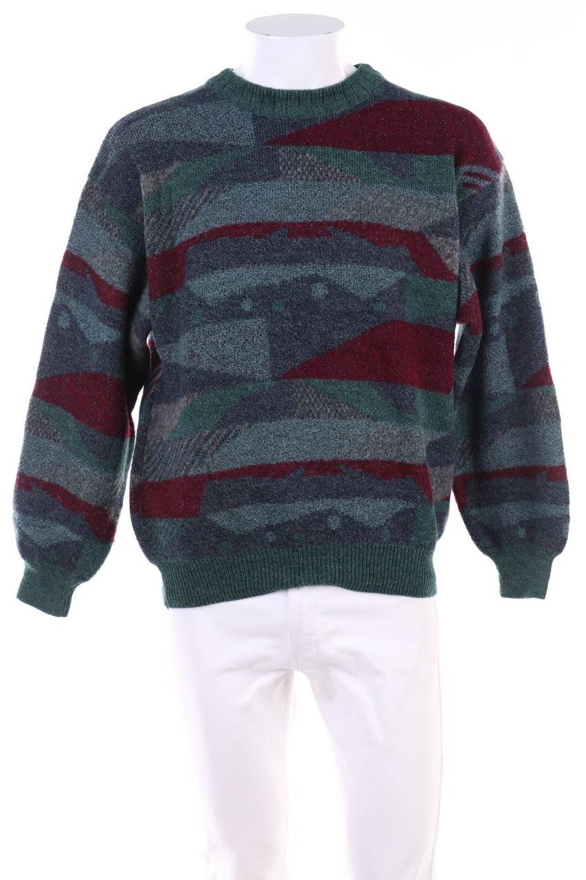 Carou Ken Rover exclusive Muster-Pullover aus Woll-Mix mit Alpaka