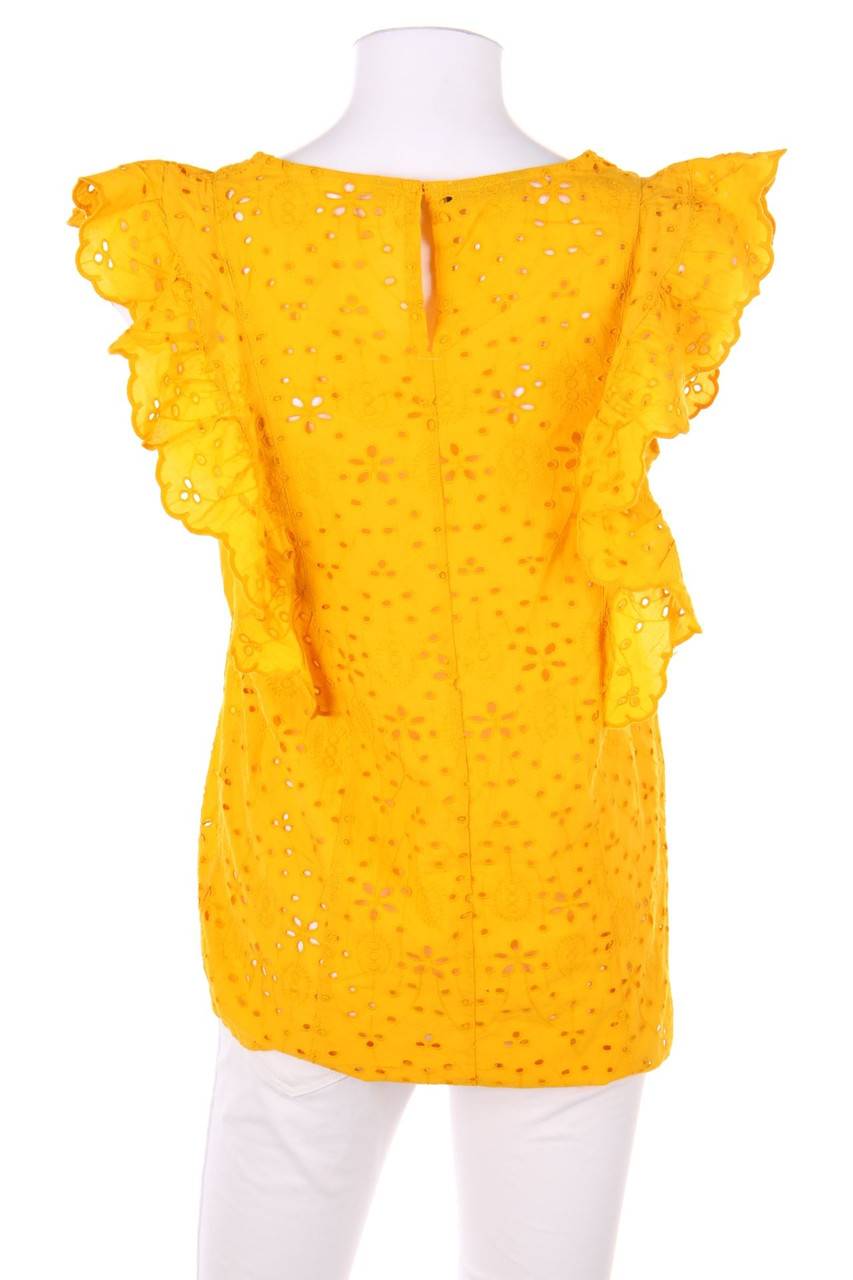 Carou Kiabi Volant-Bluse Aus Lochspitze Mit Floralem Muster