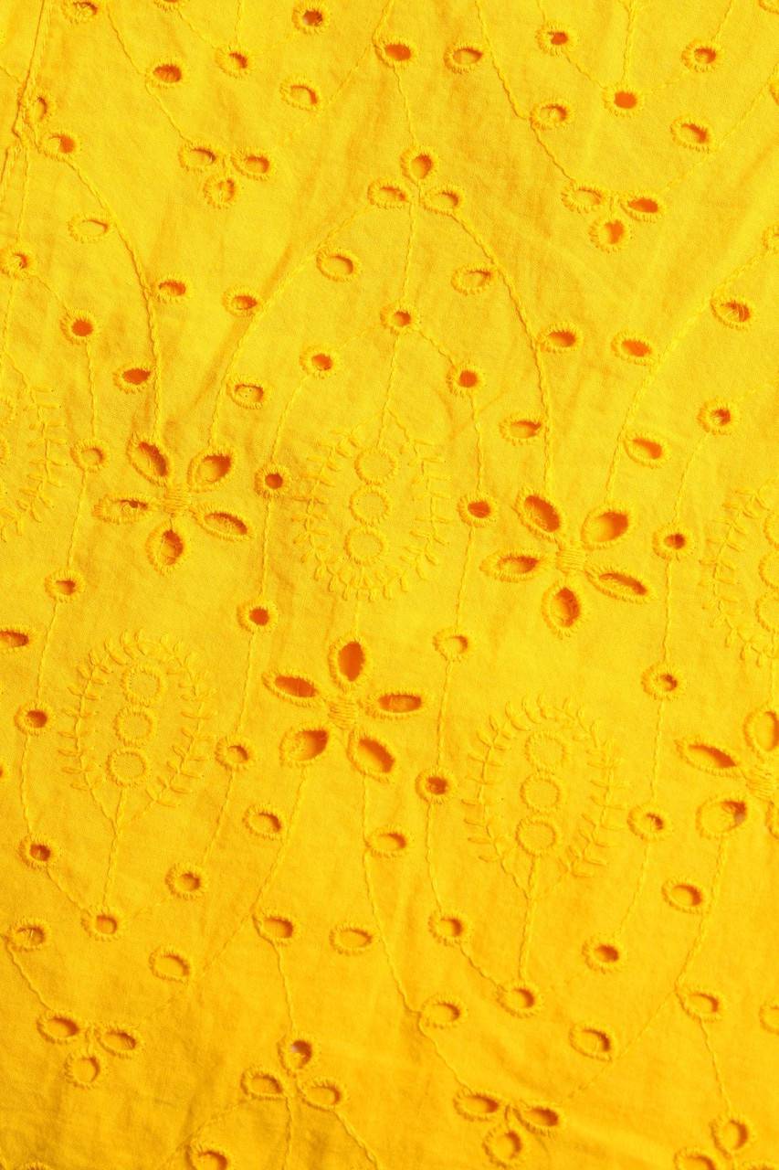 Carou Kiabi Volant-Bluse Aus Lochspitze Mit Floralem Muster