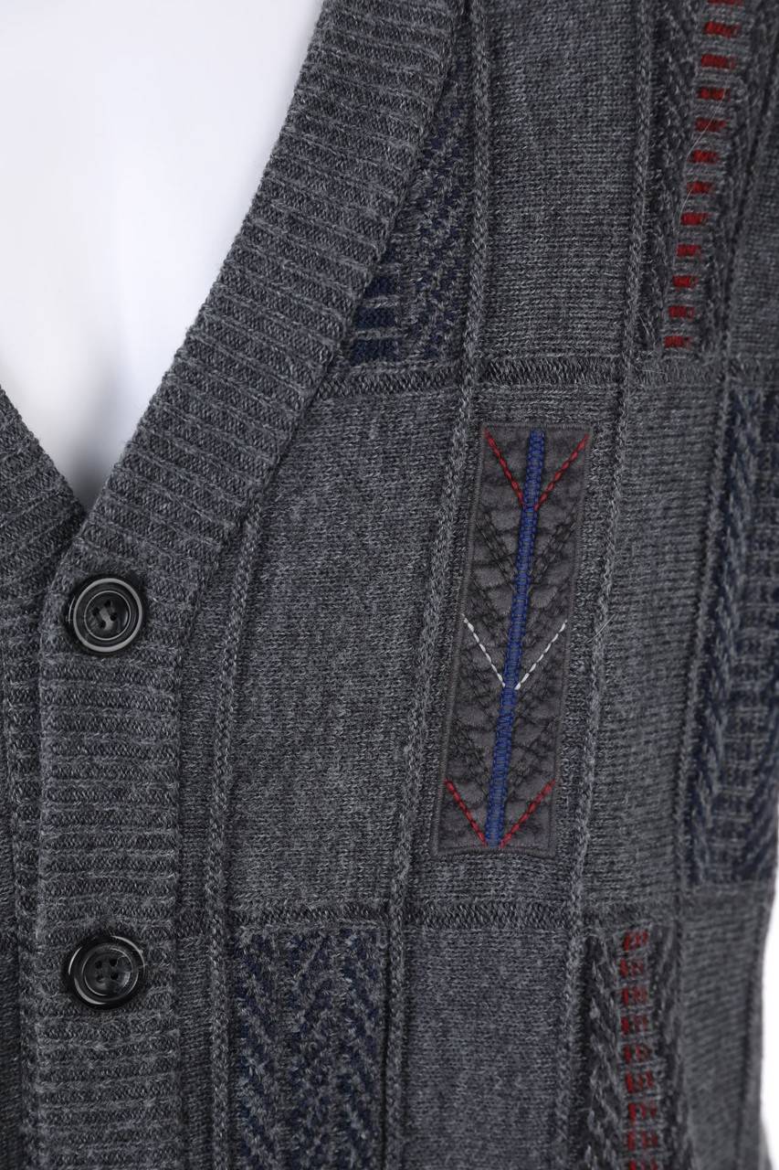 Carou Kingfield Charles Vögele Cardigan Aus Woll-Mix Mit Muster