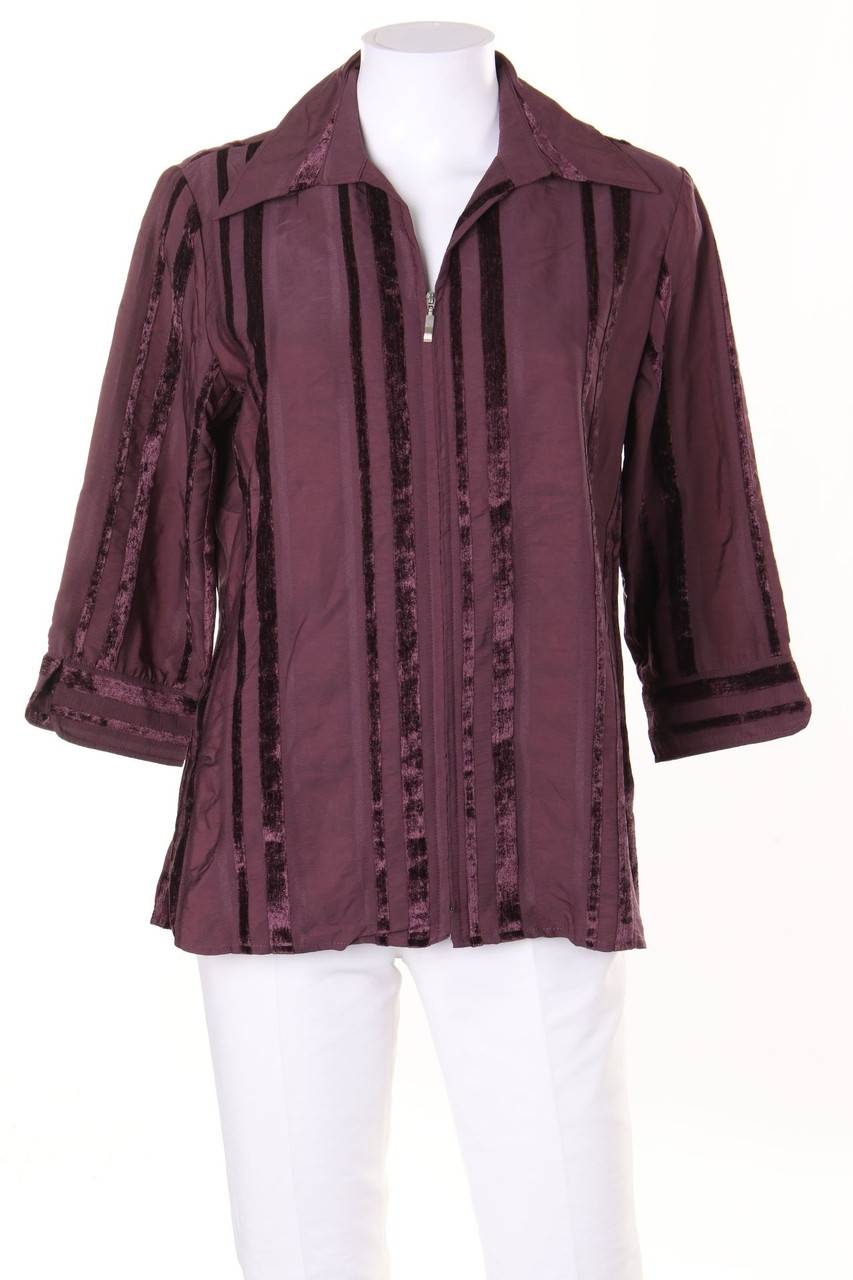 Carou Kingfield Charles Vögele Streifen-Hemd-Bluse mit 3/4-Ärmel