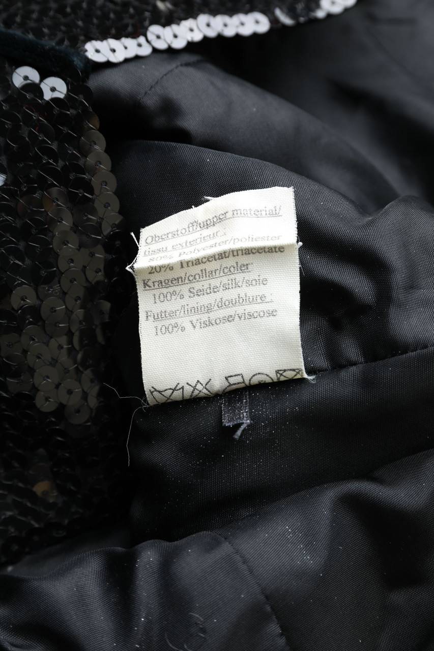 Carou Köster Boutique Vintage-Pailletten-Bluse Mit 3/4-Ärmel