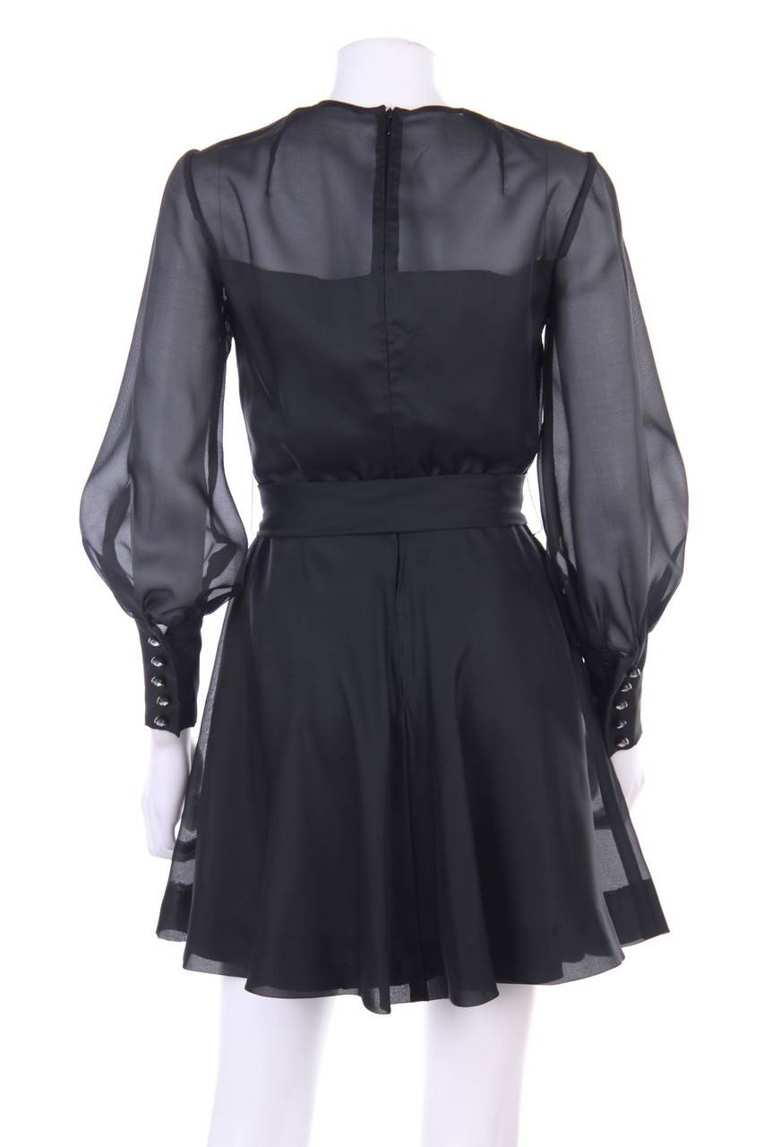 Carou KRAUSE SENN ZÜRICH Vintage-70s-Abendkleid Mit Schleife