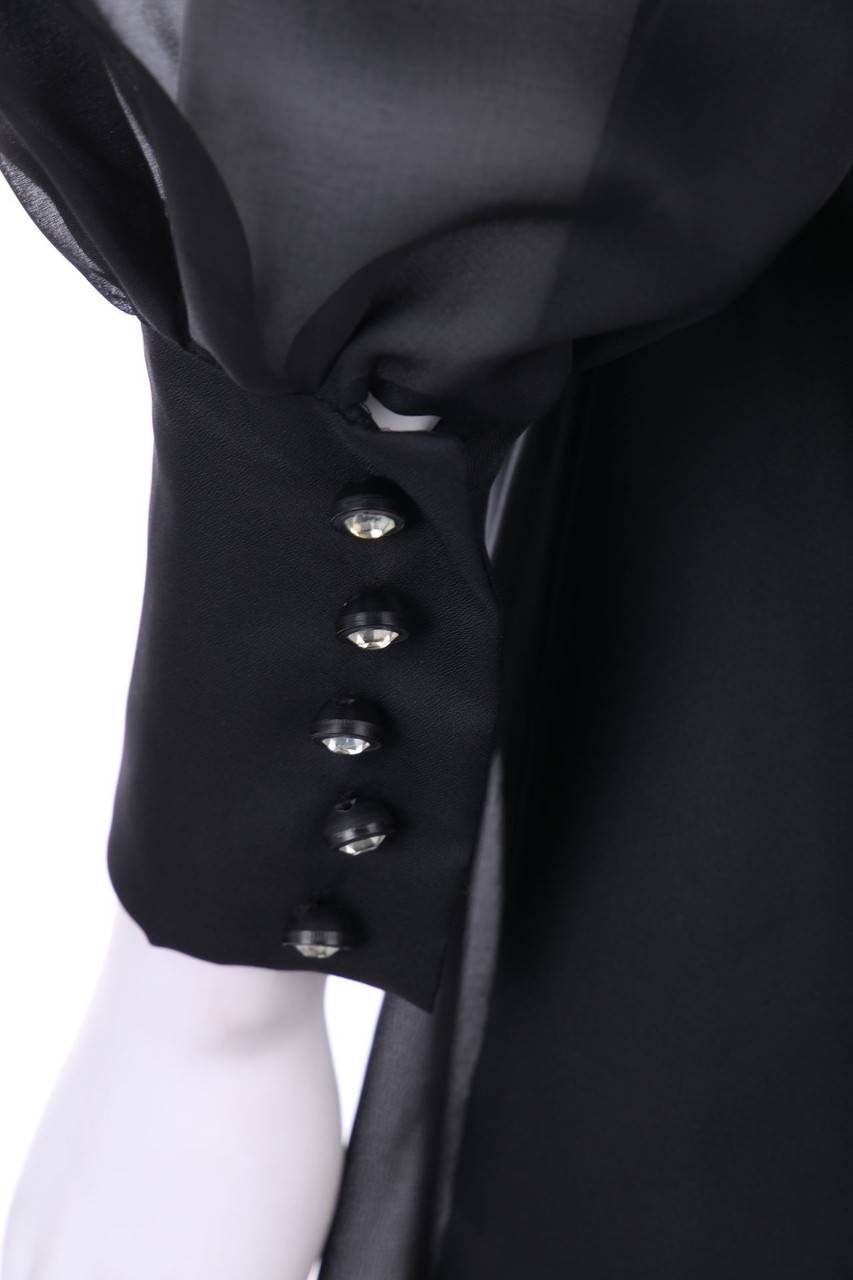 Carou KRAUSE SENN ZÜRICH Vintage-70s-Abendkleid Mit Schleife
