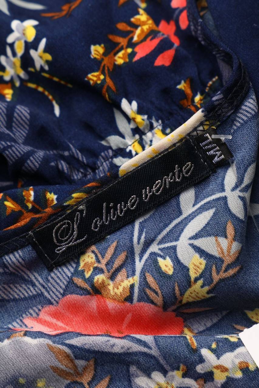 Carou L´olive Verte Vokuhila-Kleid Mit Blumen-Print