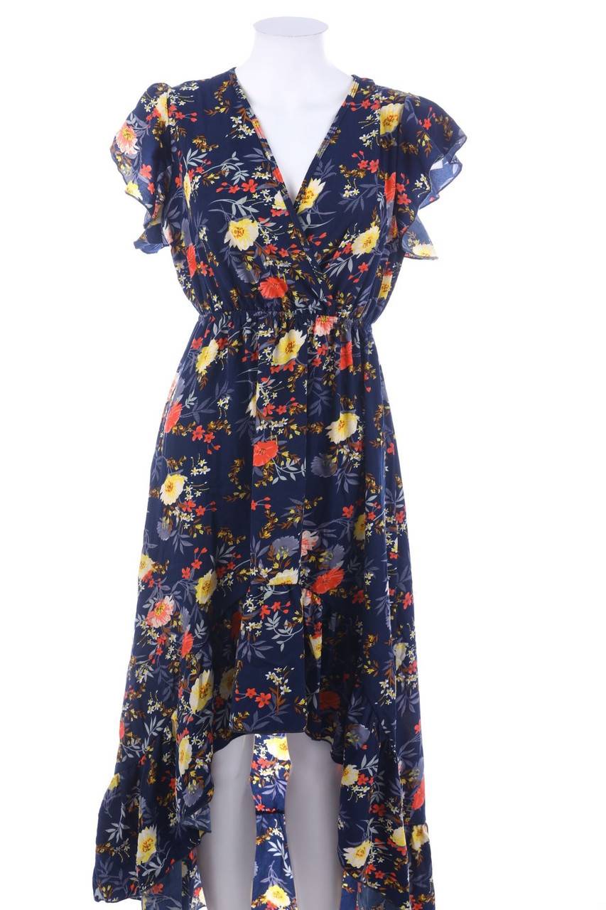 Carou L´olive verte Vokuhila-Kleid mit Blumen-Print