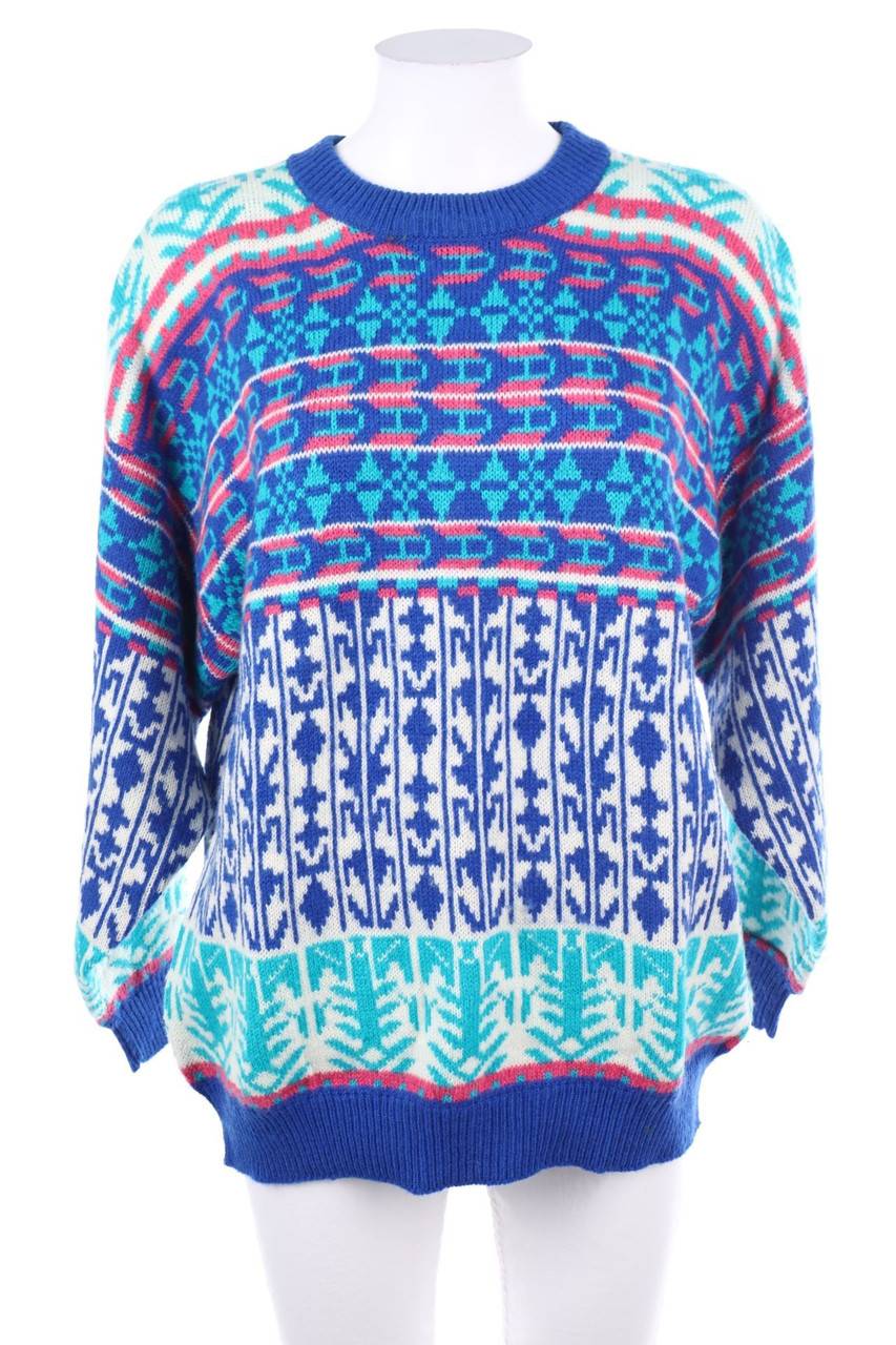 Carou LA PULL POUR LA FEMME Vintage-Strick-Pullover mit Wolle