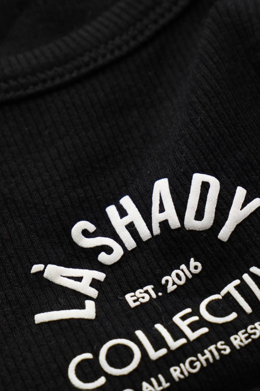 Carou LÀ SHADY FOR FRESH GIRLS ONLY Cropped-Top Mit Logo-Print