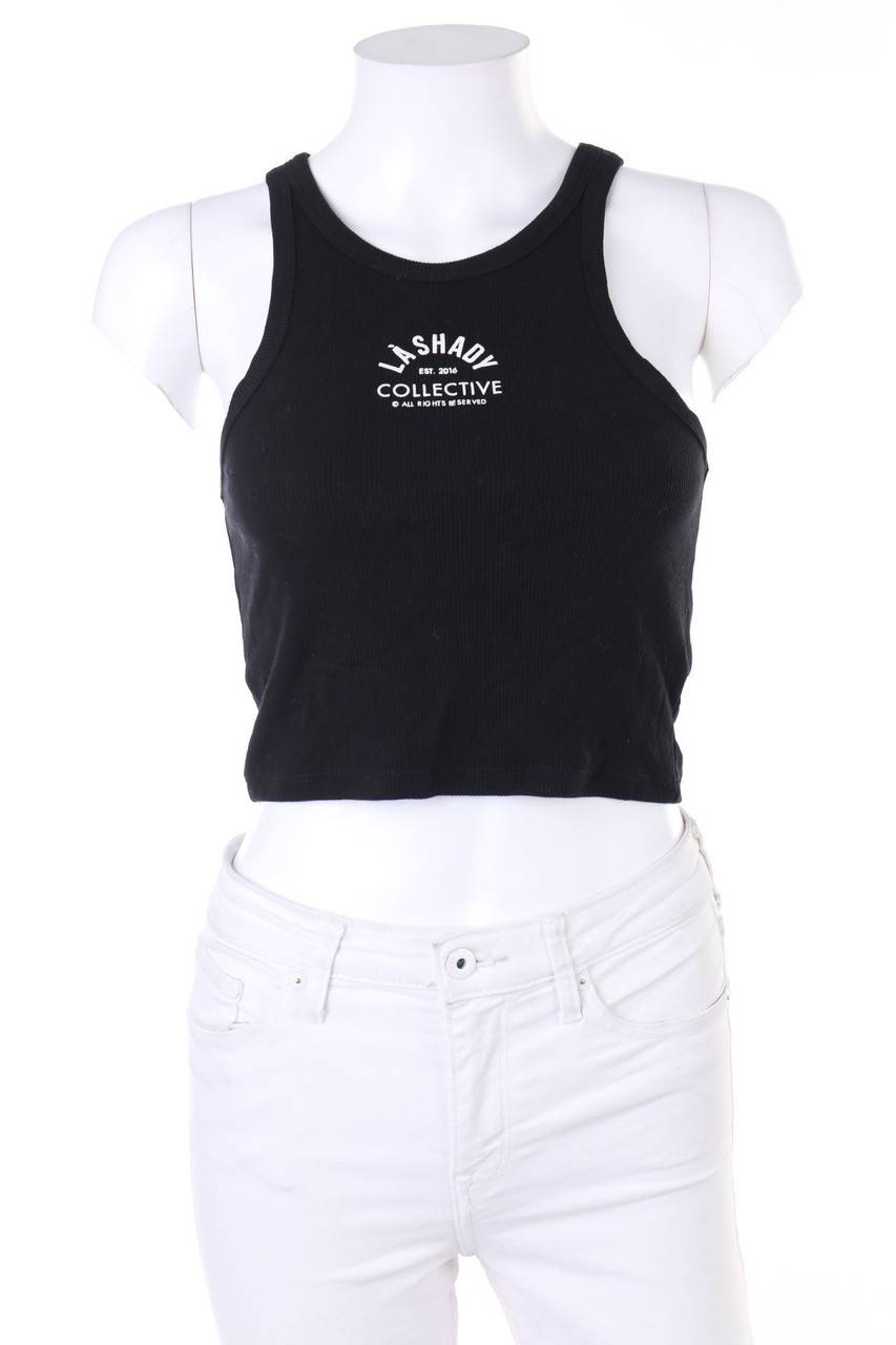 Carou LÀ SHADY FOR FRESH GIRLS ONLY Cropped-Top mit Logo-Print