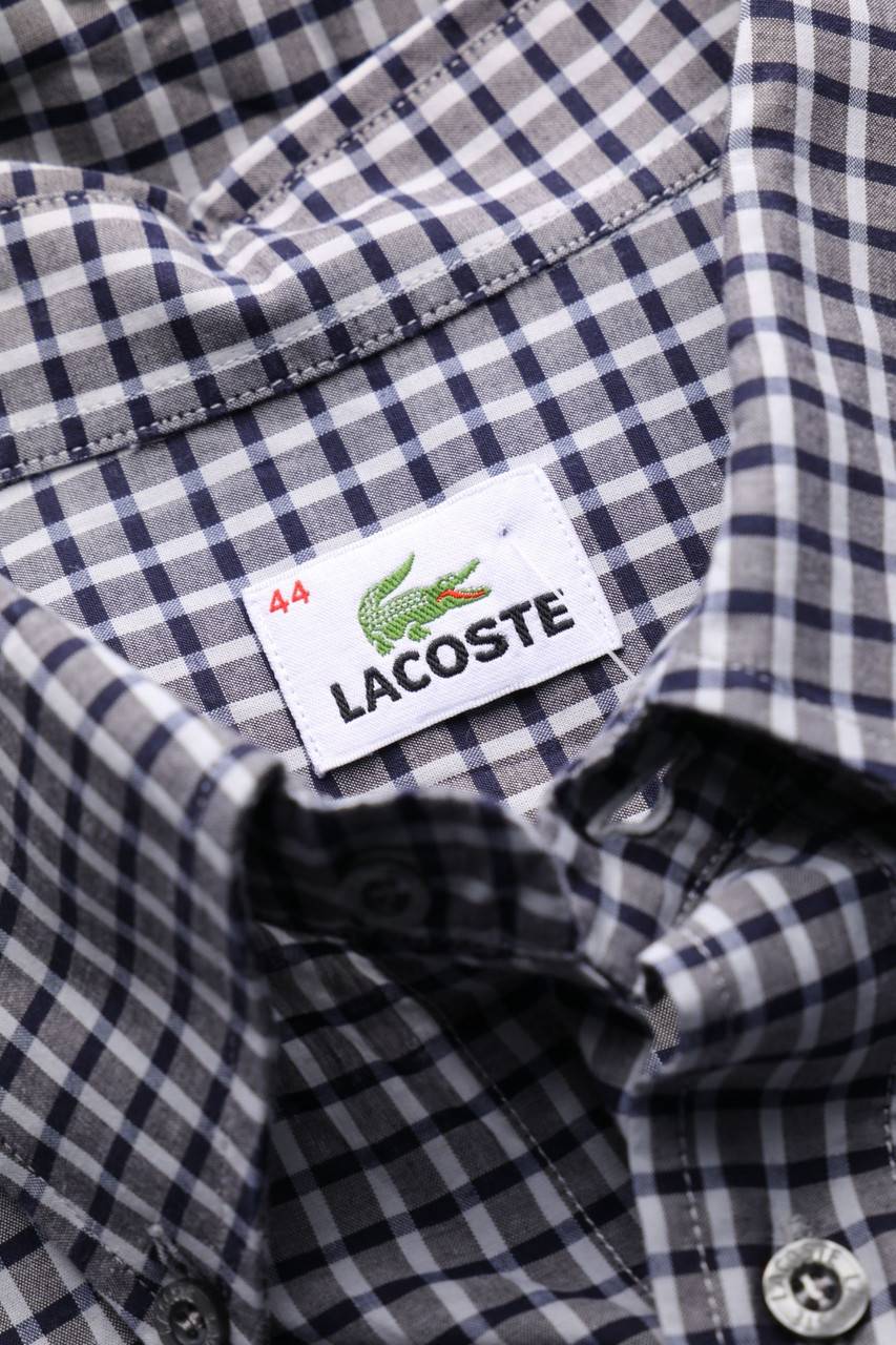 Carou LACOSTE Kariertes Button-down-Hemd Aus Baumwolle