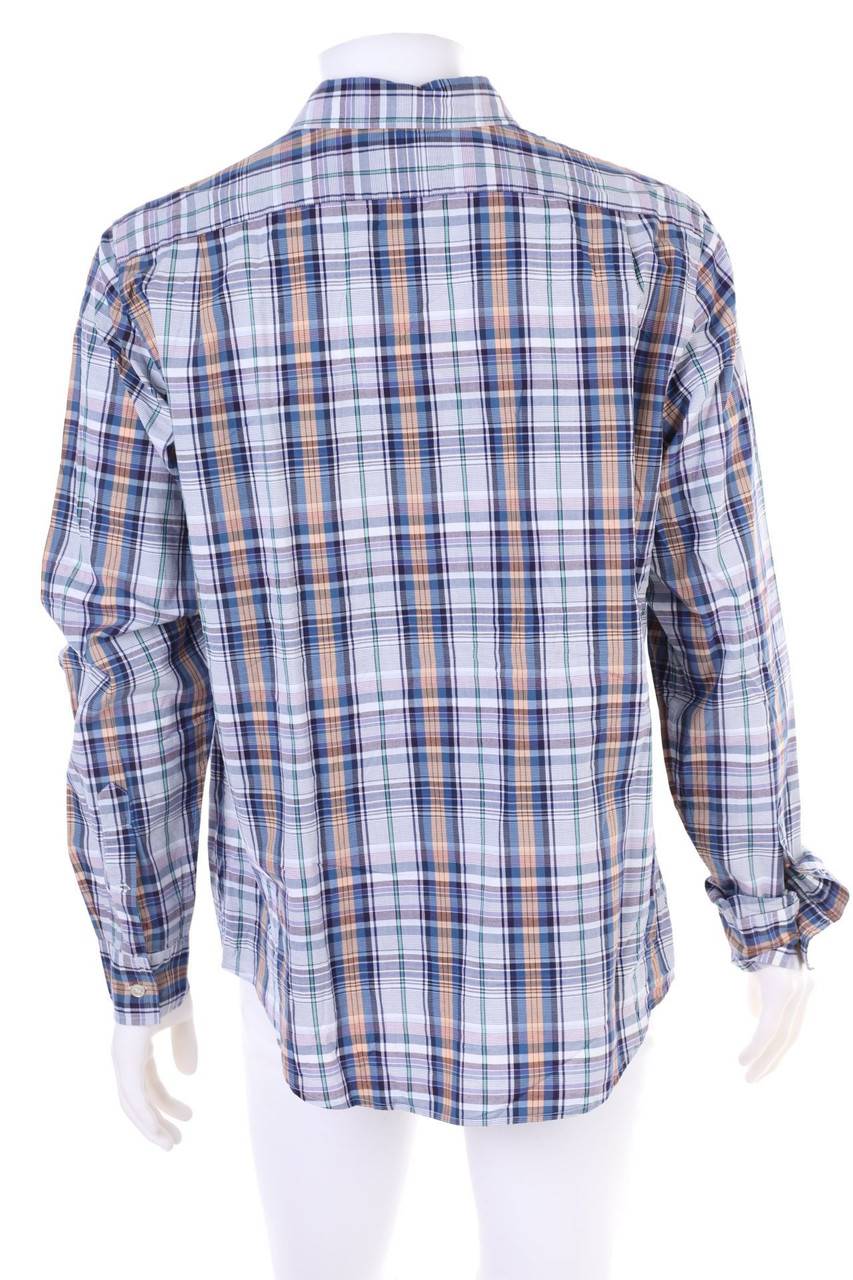 Carou LACOSTE Kariertes Button-down-Hemd Aus Baumwolle Mit Logo-Stickerei