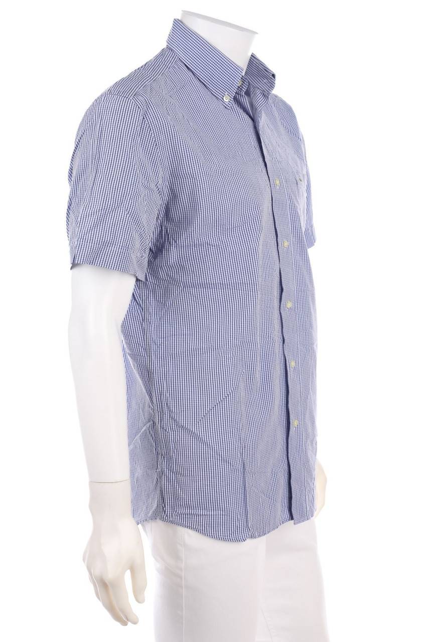 Carou LACOSTE Karo-Kurzarm-Hemd Mit Button-down-Kragen