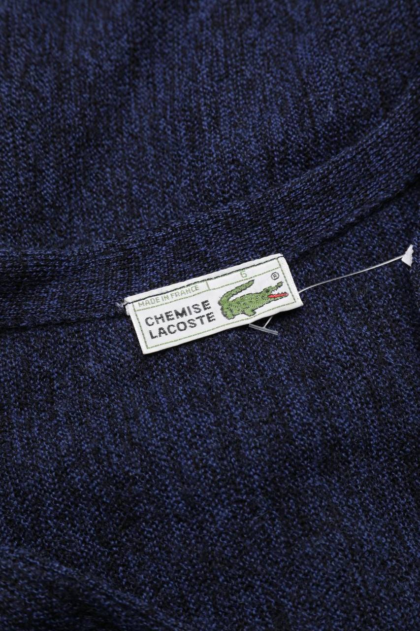 Carou LACOSTE Schurwoll-Cardigan Mit Logo-Stickerei