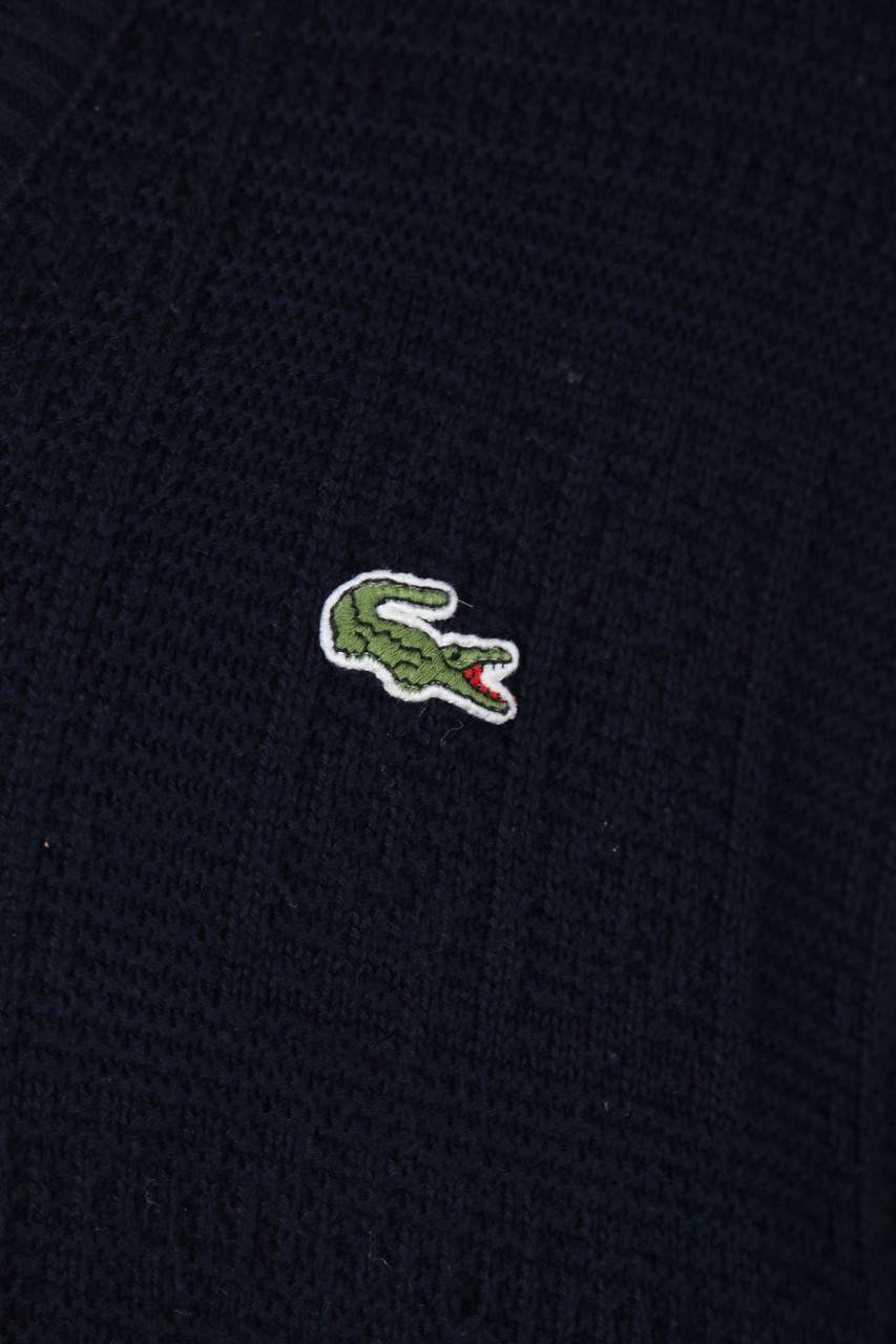 Carou LACOSTE Vintage-V-Neck-Pullover Aus Baumwolle Mit Logo-Stickerei