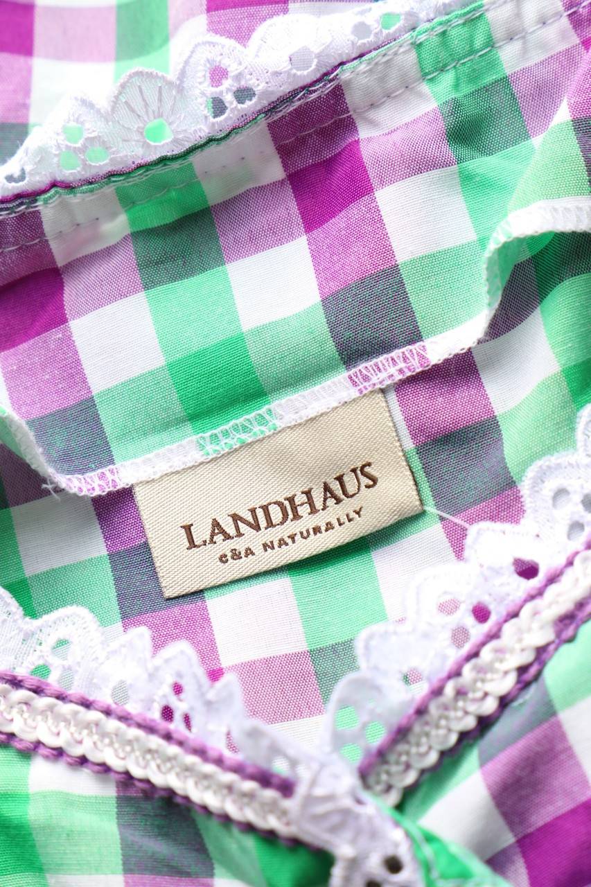 Carou LANDHAUS C&A NATURALLY Trachten-Bluse Mit Karo-Muster