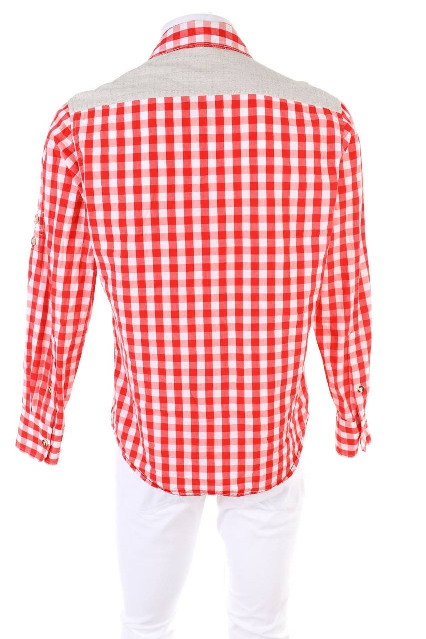 Carou LANDHAUS Kariertes Hemd Mit Roll-up-Manschette