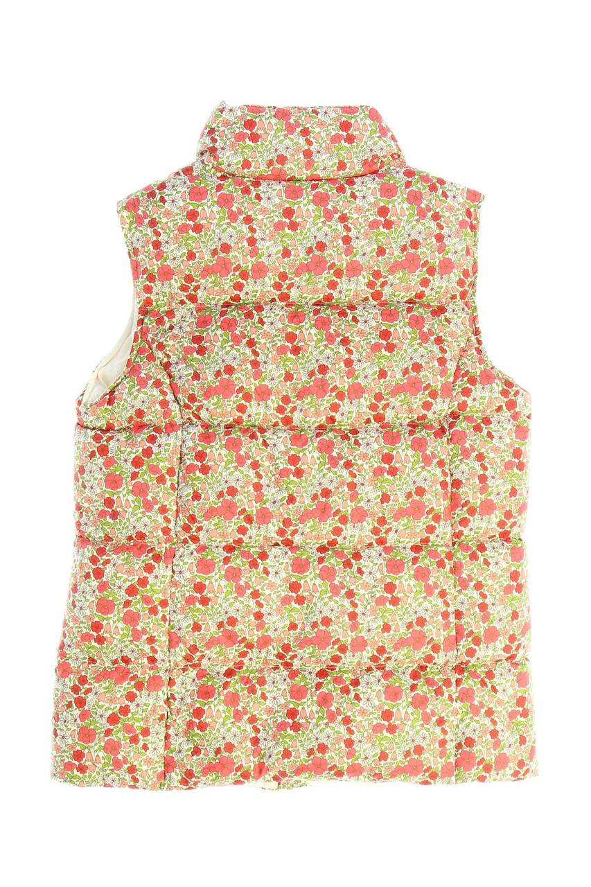 Carou LANDS´END Daunen-Outdoor-Weste Mit Floralem Muster
