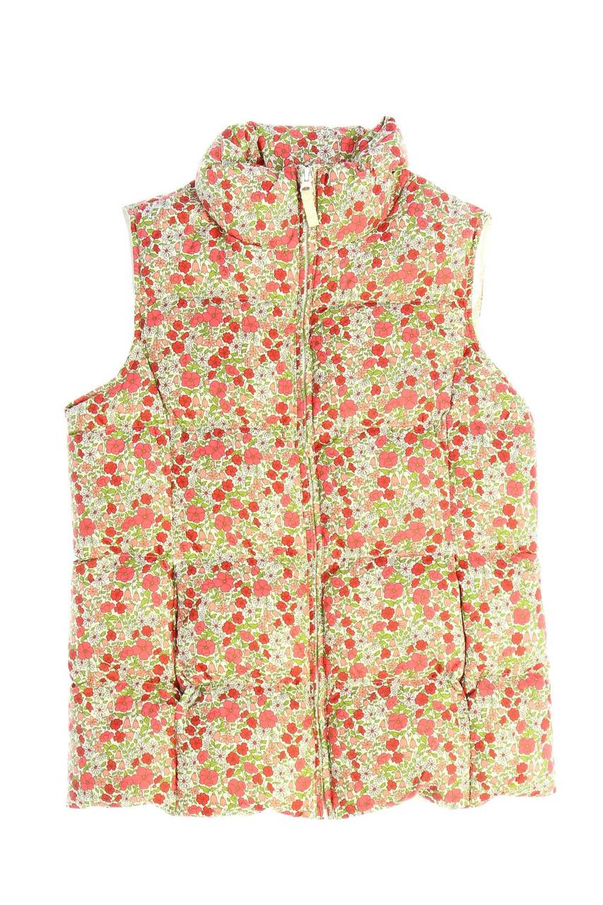 Carou LANDS´END Daunen-Outdoor-Weste mit floralem Muster
