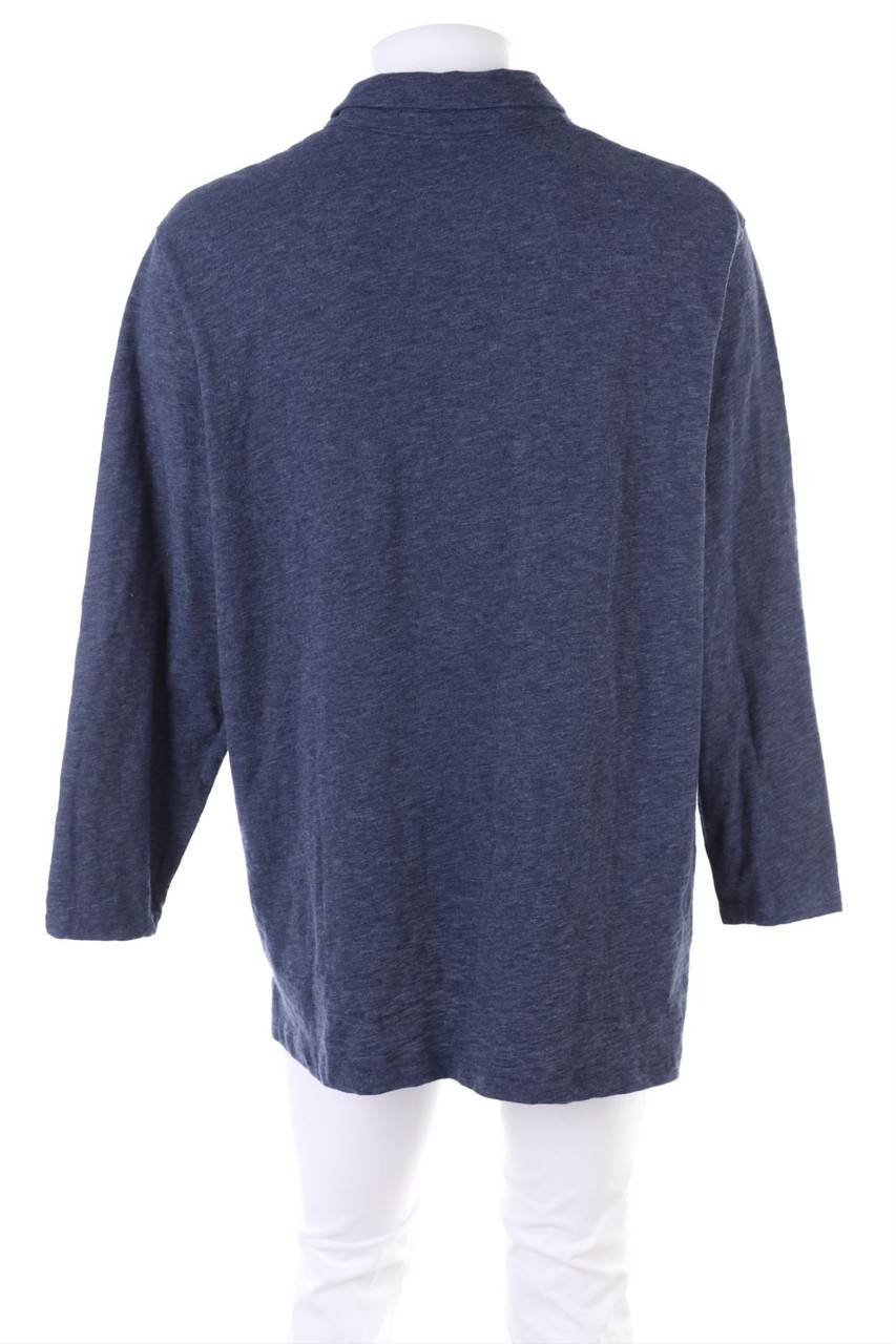 Carou LANDS´END Longsleeve-Poloshirt Aus Baumwoll-Mix