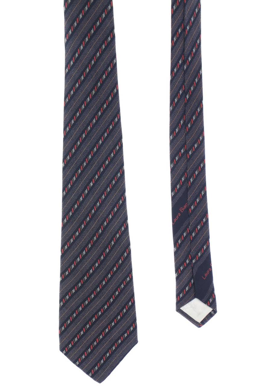 Carou Laura Biagiotti Vintage-Seiden-Krawatte mit geometrischem Muster