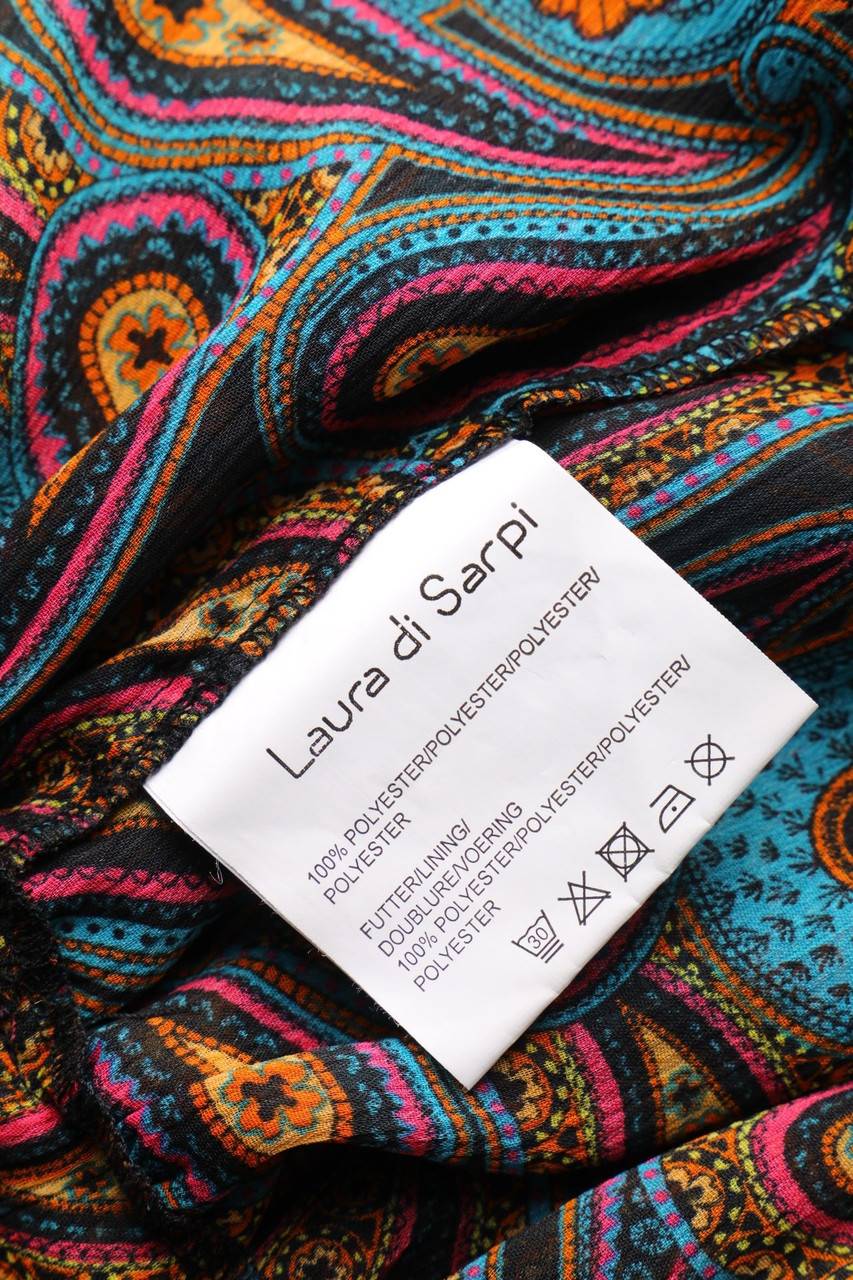Carou Laura Di Sarpi Chiffon-Carmen-Bluse Mit Floralem Muster